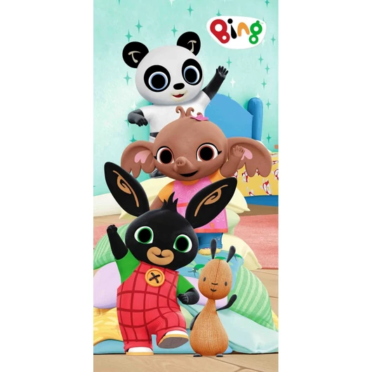 Bing Happy Friends fürdőlepedő, strand törölköző 70x140 cm