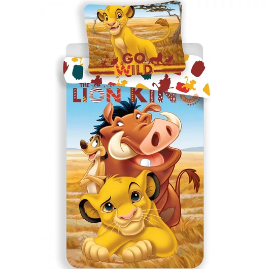 Disney Az Oroszlánkirály Pride Lands Trio gyerek, ovis ágyneműhuzat 100×135cm, 40×60 cm