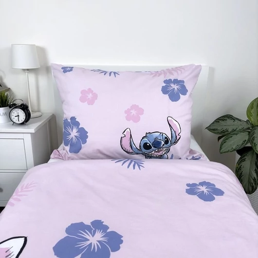 Disney Lilo és Stitch, A csillagkutya Pink ágyneműhuzat 140×200cm, 70×90 cm