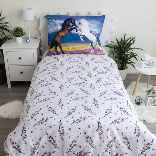 Lovas White Meadow ágyneműhuzat 140×200cm, 70×90 cm