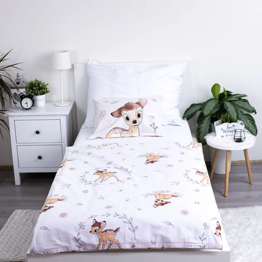 Disney Bambi Beige gyerek, ovis ágyneműhuzat 100×135cm, 40×60 cm
