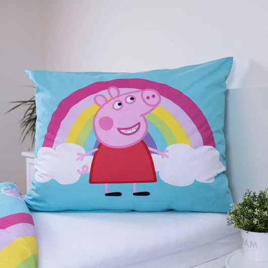 Peppa malac Jump In ágyneműhuzat 140×200cm, 70×90 cm