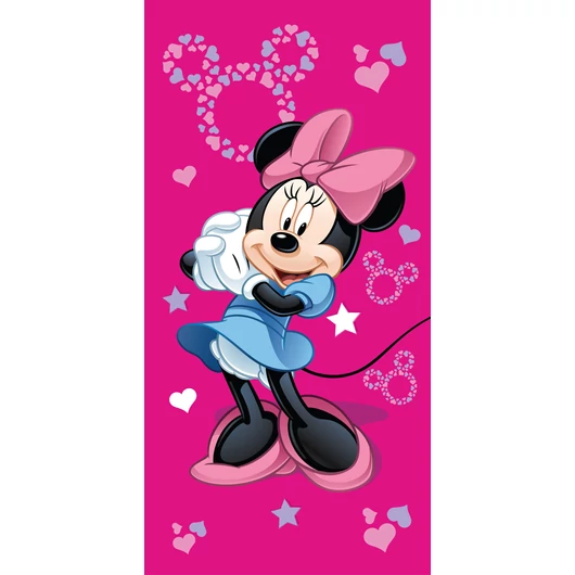 Disney Minnie Pink Star fürdőlepedő, strand törölköző 70x140cm