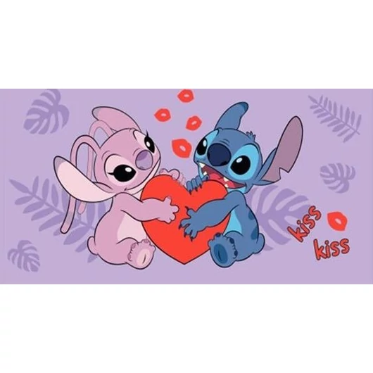 Disney Lilo és Stitch, A csillagkutya Kiss fürdőlepedő, strand törölköző 70x140cm