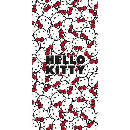 Hello Kitty Red Bows fürdőlepedő, strand törölköző 70x140cm