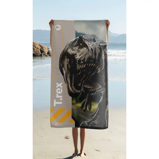 Jurassic World T-Rex fürdőlepedő, strand törölköző 70x140cm
