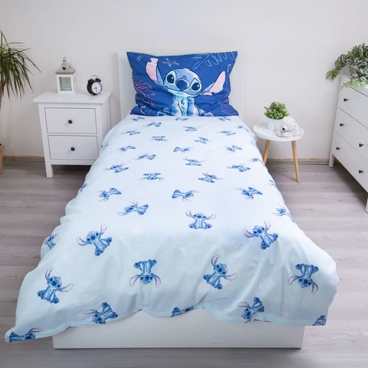 Disney Lilo és Stitch, A csillagkutya Aloha Blue ágyneműhuzat 140×200cm, 70×90 cm