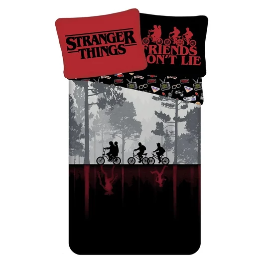 Stranger Things Upside Down Dark ágyneműhuzat 140×200cm, 70×90 cm