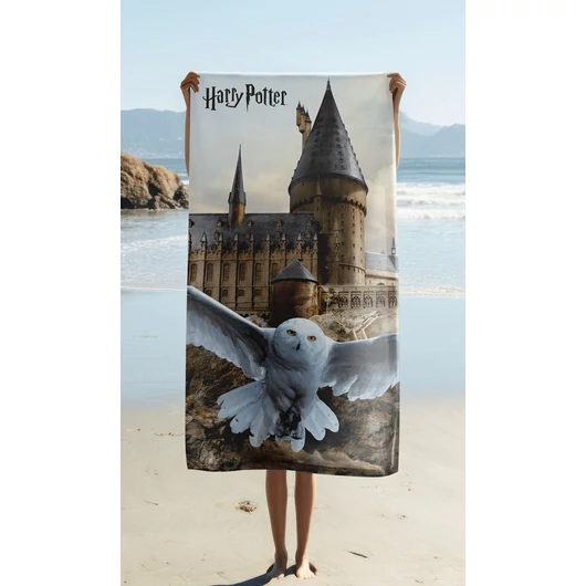 Harry Potter Hedwig Fly fürdőlepedő, strand törölköző 70x140cm