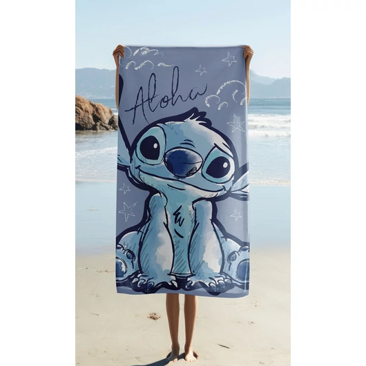 Disney Lilo és Stitch, A csillagkutya Aloha fürdőlepedő, strand törölköző 70x140cm