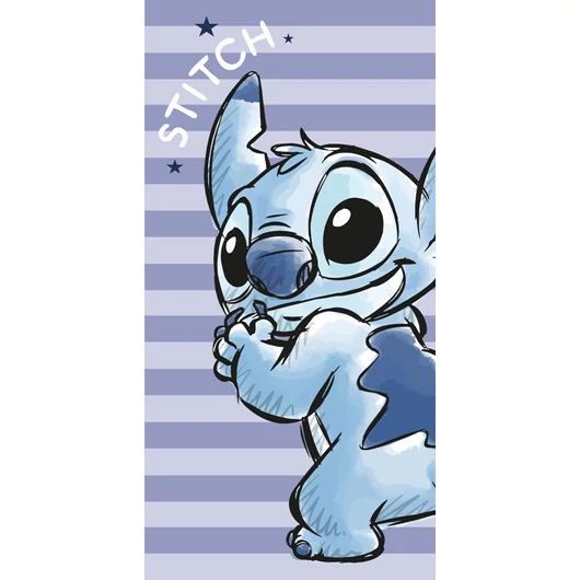 Disney Lilo és Stitch, A csillagkutya Stripes fürdőlepedő, strand törölköző 70x140cm (Fast Dry)