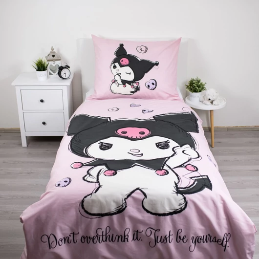 Hello Kitty Kuromi Be Yourself ágyneműhuzat 140×200cm, 70×90 cm