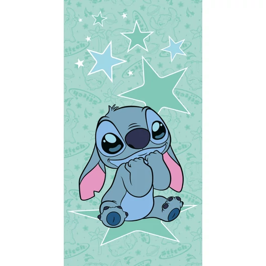 Disney Lilo és Stitch, A csillagkutya Starstitch fürdőlepedő, strand törölköző 70x140cm