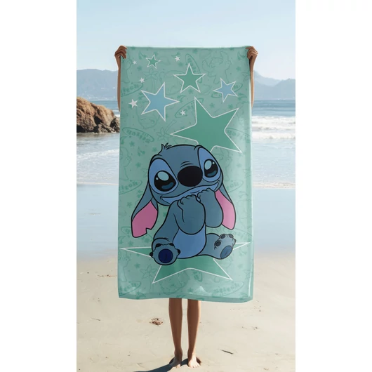 Disney Lilo és Stitch, A csillagkutya Starstitch fürdőlepedő, strand törölköző 70x140cm