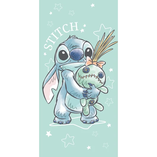 Disney Lilo és Stitch, A csillagkutya Buddies fürdőlepedő, strand törölköző 70x140cm