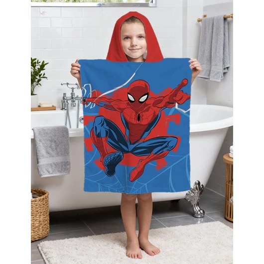 Pókember Webshot strand törölköző poncsó 50x115cm