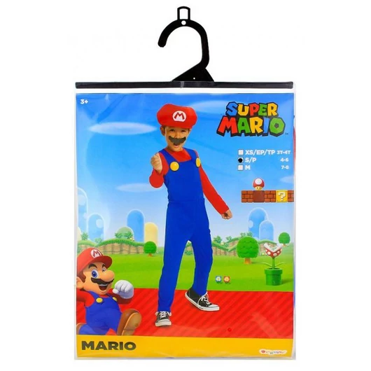 Super Mario Blue jelmez 7-8 év
