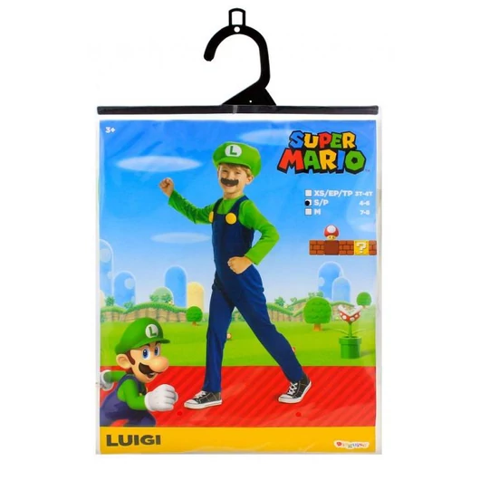 Super Mario Luigi jelmez 4-6 év
