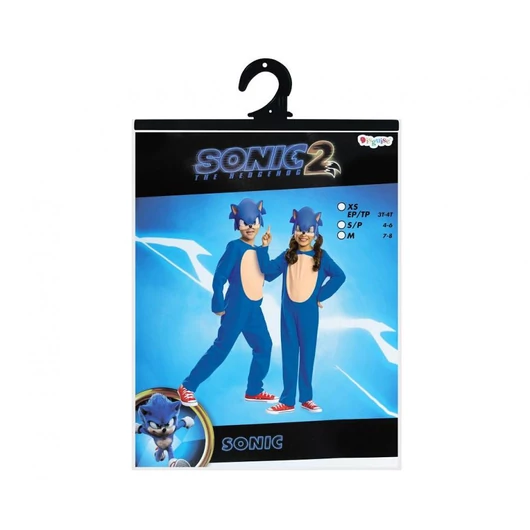 Sonic a sündisznó Basic jelmez 4-6 év