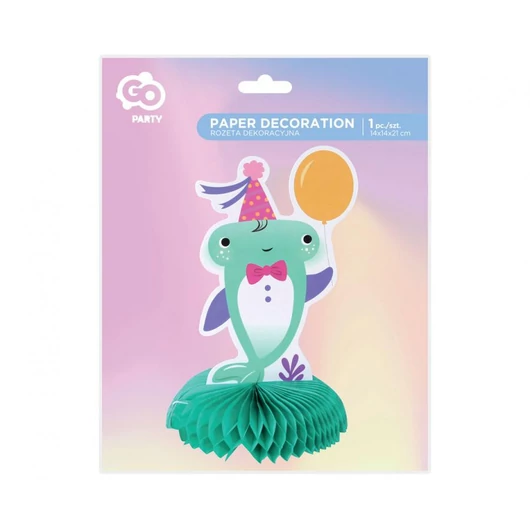 Cápa Party asztali dekoráció 21 cm