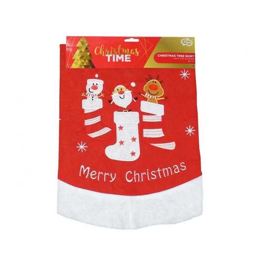 Piros Red Karácsonyfa szoknya, alátét 80 cm