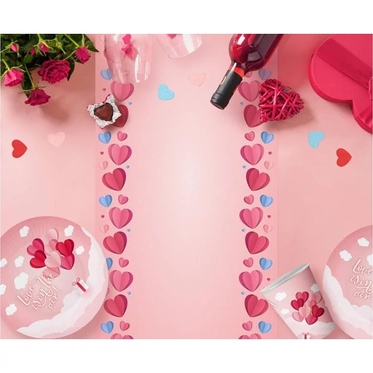 Szerelem Love Is In The Air Pink papír pohár 6 db-os 250 ml