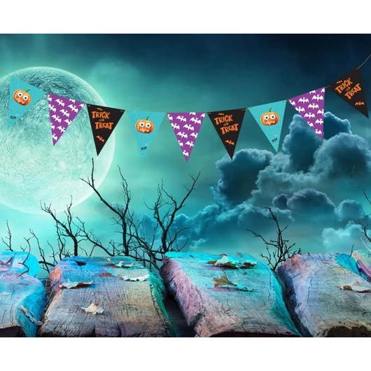 Halloween Boo zászlófüzér 250 cm