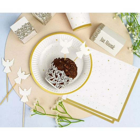 Arany Gold Celebrate papírtányér 6 db-os 18 cm