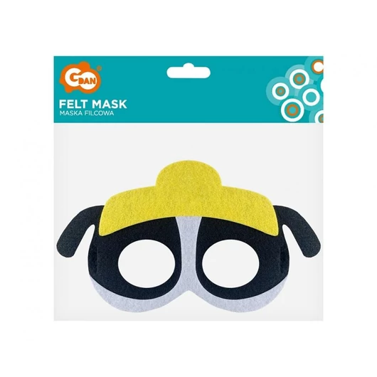 Kutyás Dog Brigade Black filc maszk 18 cm