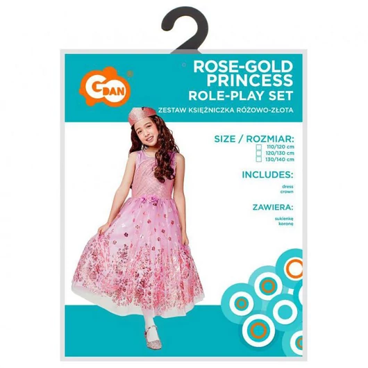 Hercegnő Rose jelmez 120/130 cm