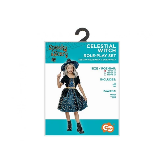 Boszorkány Celestial jelmez 110/120 cm