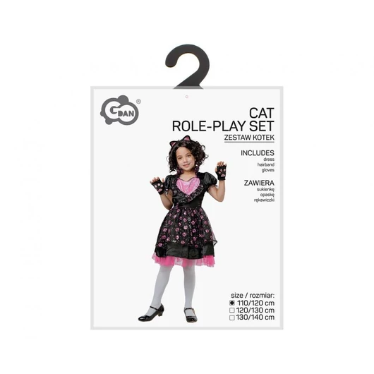 Cicás Pink Paw jelmez 120/130 cm