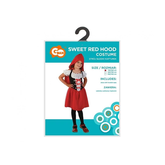 Piroska Sweet Red Hood jelmez 120/130 cm
