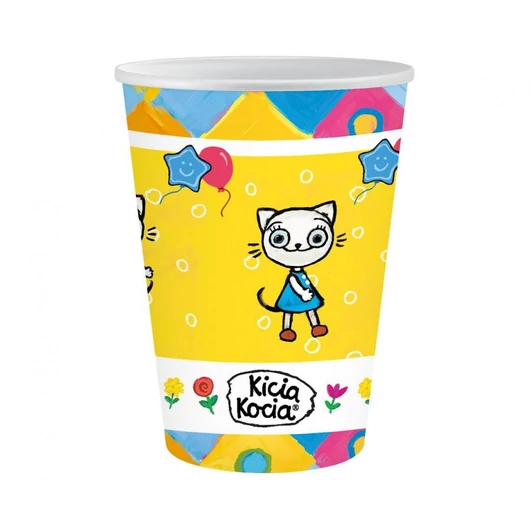 Cicás Kitty Kitten papír pohár 6 db-os 250 ml
