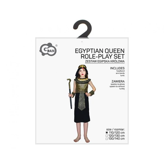 Egyiptomi királynő Black jelmez 110/120 cm