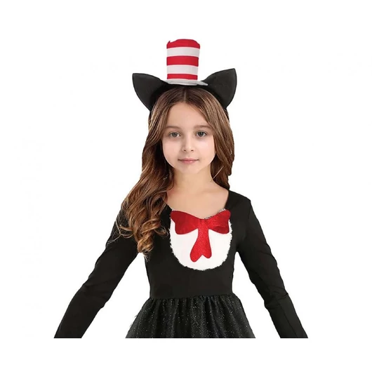 Cica lány Black jelmez 110/120 cm