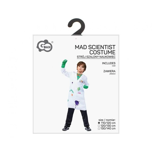 Tudós Mad jelmez 110/120 cm