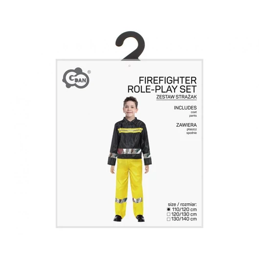 Tűzoltó Yellow jelmez 110/120 cm