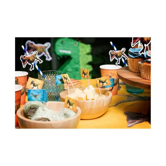 Dinoszaurusz T-Rex díszítő pálca 24 db-os