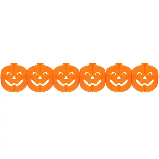 Halloween Tök papír girland 300 cm