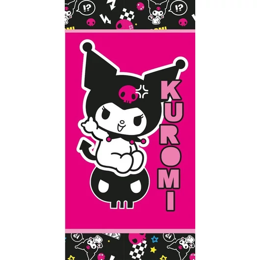 Hello Kitty Kuromi Rebel fürdőlepedő, strand törölköző 70x140 cm (Fast Dry)