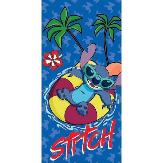 Disney Lilo és Stitch, A csillagkutya Summer Splash fürdőlepedő, strand törölköző 70x140 cm (Fast Dry)