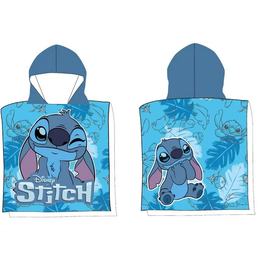 Disney Lilo és Stitch, A csillagkutya Sweet Wink strand törölköző poncsó 50x100 cm (Fast Dry)