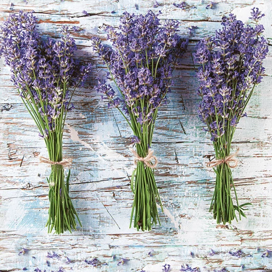 Levendula Three Bunches szalvéta 20 db-os 33x33 cm