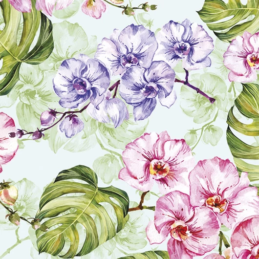 Virág Wild Orchid szalvéta 20 db-os 33x33 cm