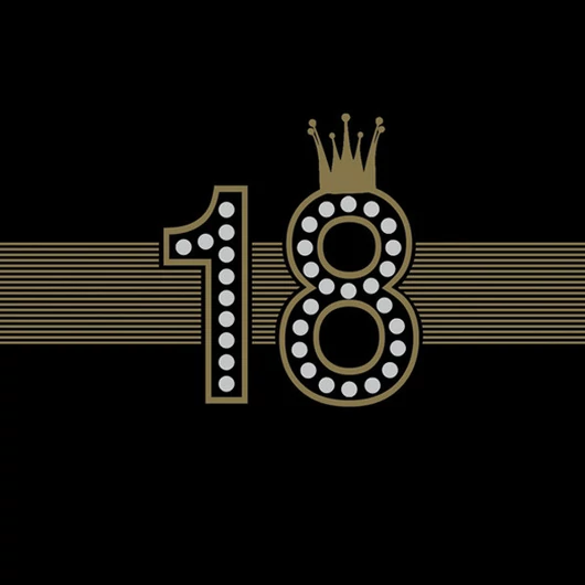 Happy Birthday 18 Hollywood Style szalvéta 20 db-os 33x33 cm