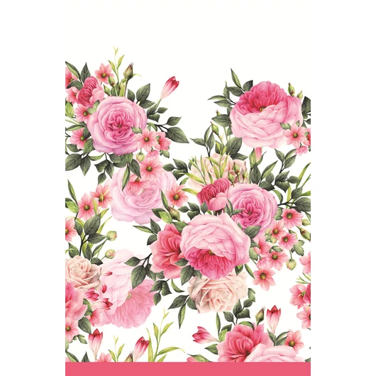 Rózsa Twigs with Leaves papír asztalterítő 120x180 cm