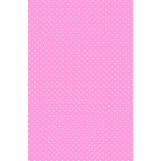 Rózsaszín White Dots papír asztalterítő 120x180 cm
