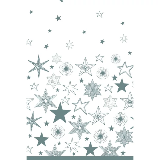 Karácsonyi Silver Stars papír asztalterítő 120x180 cm