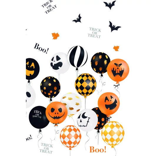 Halloween Scary Balloons papír asztalterítő 120x180 cm